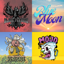 Load image into Gallery viewer, Just Brew Coffee's bundle of light, medium, and dark roast blends of coffee.