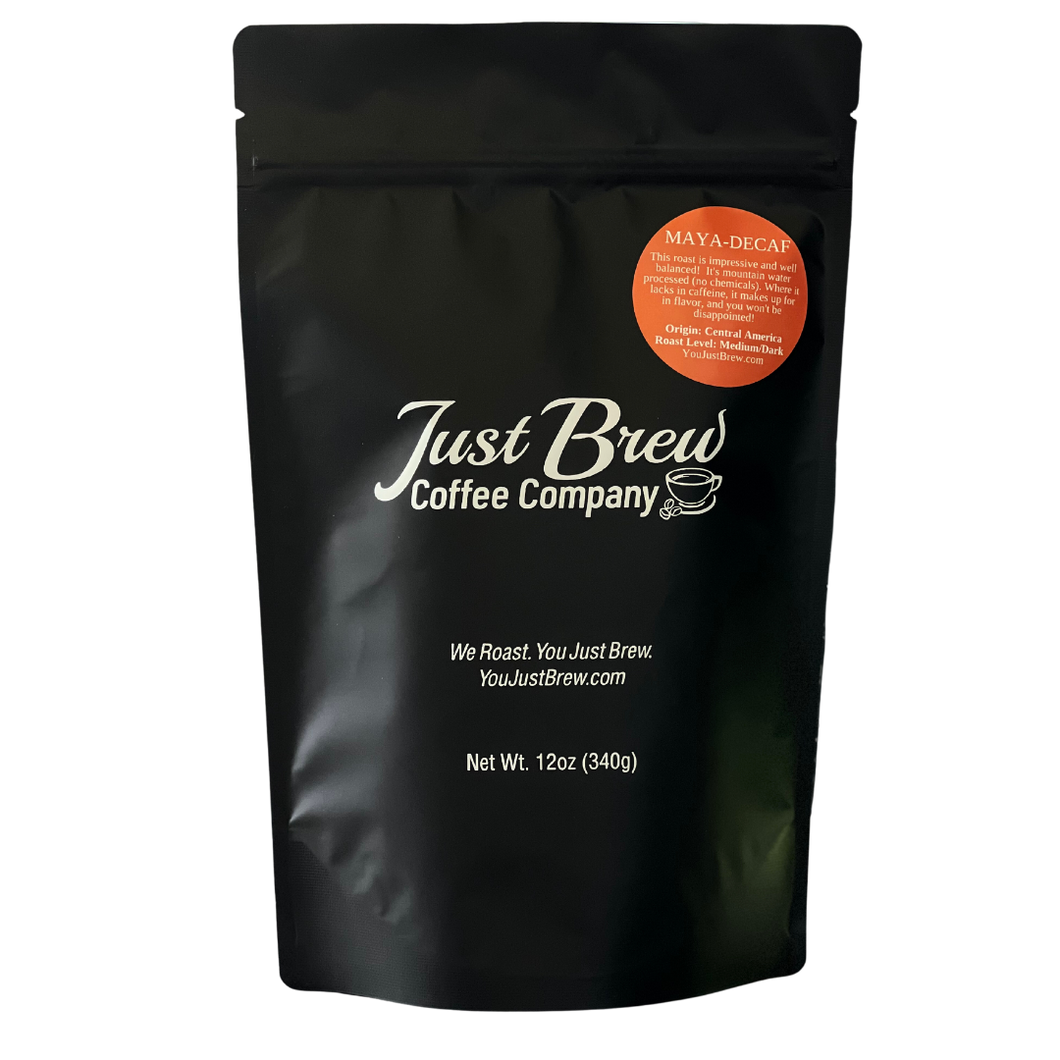 Medium to dark roast of mountain water processed coffee with a ton of flavor!